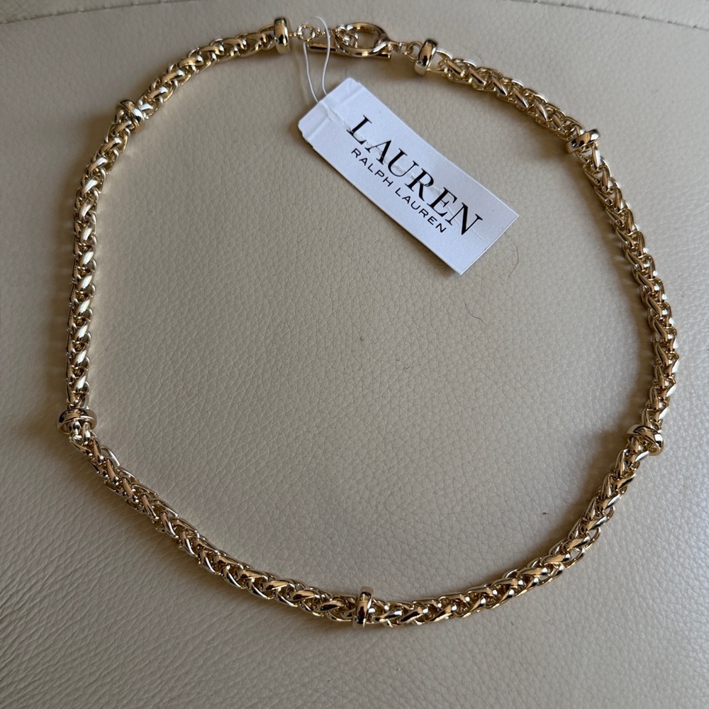 Ralph Lauren Gold-Tone Twisted Chain Necklace